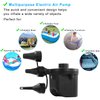 Newpol Inflatable Bed Pump, Electric Air Pump(450L/Min,110gal/Min) for Air Mattress Beds, Inflatable Swimming Pools, Swimming Ring. AC110-240V/DC12V