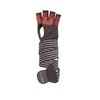 Fit Four OCR Slit Grip Gloves Obstacle Course Racing & Mud Run Hand Protection | Wrist Support with Slit for Fitness Watch (Black/Red, Small)