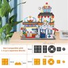 Japanese Street View Ice Drink Shop Mini Building Blocks Toys Model Set, MOC Creative DIY Simulation Architecture, 668 PCS Mini Bricks Construction Halloween Building Toy Sets for Girls Boys 3+