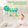 Car Seat Toys for Babies 0-6 Months,Baby Activity Stroller Toy for Newborn 0 3 6 Months,Hanging Rattle Toys for Crib Mobile with Rattles and Squeaker for Babies Infant Boys Girls Gifts-Dinosaur