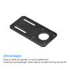 MECCANIXITY Motor Bracket Motor Mounting Holder 100x50mm Black for NEMA 17 Stepper Motor