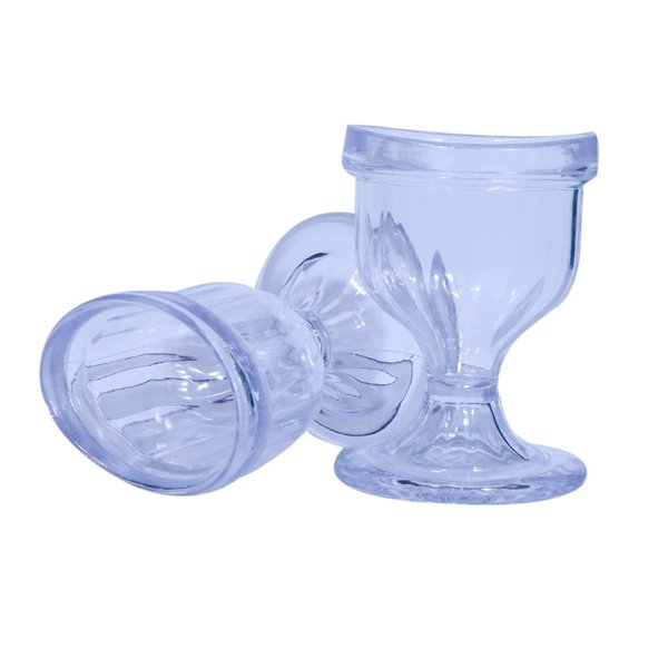 AYUSHYA HEALTH Transparent Eye Wash Cup with Storage Container- Eye Cups for Eye wash Shaped Rim for Eye Rinse n Cleansing Eye wash Cups Remove Dust, Makeup & Irritants- Eye wash kit Set of 2 Eye Cup