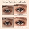 Lash Clusters DIY Lash Extensions, C Curl Individual Lashes Clusters Lashes Wispy Lash Extensions Natural Look Eyelash Clusters Mix 8-16mm(CHIC-0.07C-8-16mm)