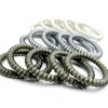 Hodooly 15 Pcs Spiral Hair Ties, Coil elastics Hair Ties, Gray Medium Spiral Hair Ties,No Crease Hair Coils, Telephone Cord Plastic Hair Ties