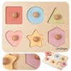 LEFT2RIGHT Wooden Puzzles for Toddlers 2-4 | Montessori Toys for 1-4 Year Olds | Educational Animal Peg Puzzle for Motor Skills & Sensory Learning | Wooden Toddler Puzzles Ages 1-3 Farm Edition