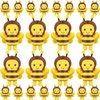 24 Pcs Stuffed 5 Inch Honey Bees Plush Soft Bee Decor, Bee Plush Bee Party Decorations Bee Stuffed Animal for Birthday Party Decorations Gift Supplies Keychain DIY