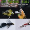 PHECDA PROFLY 10 Pack Crystal Flash Line Fly Tying Material for Fishing Lure Flies (10 Colors Crystal Flash-Set A)