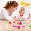 CANSHOW Matching Egg Set - Toddler Toys - Toddler Games-Educational Color & Shapes & Fine Motor Skills Learning Toy Toddler boy Girl Toys Easter Eggs Gift Ages 3 Years Old & up (12 Eggs)