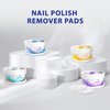 Nail Polish Remover Pads (128 Count) - Travel Nail Polish Remover Pads - Cuticle Wipes - Nail Polish Remover Wipes for On the Go & Travel - Lint Free Nail Polish Wipes (4 Pack)