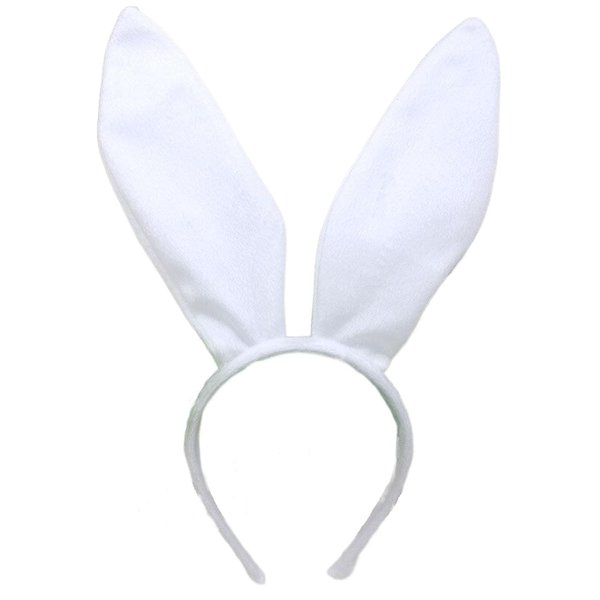 Zhzrche Bunny Ear Headband Rabbit Hair Band Hair Accessories for Women Party Gift (White)