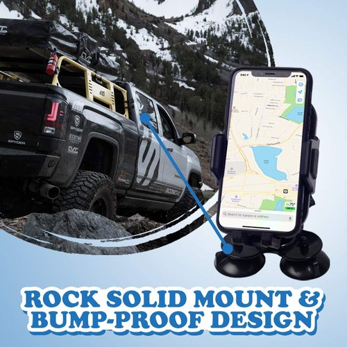 LUCKYLAKER Strong Suction Phone Mount Base Universal Marine Electronic Mount Ball Kayak Fish Finder Holder Car Fishing for Truck Boat Canoe