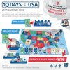 10 Days in The USA | Family Road Trip Board Game for All Ages | Designed by Alan Moon - Designer of Ticket to Ride | 2-4 Players | 30 Min | Ages 8 and Up