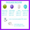 Monster Balloons Arch Garland Kit Decorations, 110pcs Monster Cartoon Theme Balloons Party Decorations, Dark Purple Green White Teal Blue Balloons Arch for Birthday Baby Shower Party Decor