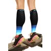 Compression Calf Sleeves Men & Women - Shin Splint Compression Sleeve 20-30mmhg, Best Footless Compression Socks for Achy Calf, Running, Nurses, Pregnancy, Post-Surgery Relief (1 Pair BLK-BLU S/M-M/L)