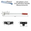 RecPro RV Exit Window Latch Egress Replacement | Camper Emergency Exit Window Latch