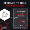 BCW Thick Card Topload Holder | Holds Relic, Patch, and Jersey Cards | Protective Card Sleeves for Collectibles and Trading Cards | Protective Rigid Plastic Display Card Holder (168 pt. / 4.25 MM)