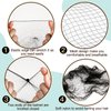 FANDAMEI 20PCS Hair Nets Invisible and 40PCS U Shaped Hair Pins Set, 20PCS 50cm Hair Nets for Bun Black Elastic Edge Mesh and 40pcs Hair Bun Pins for Women, girls, Ballet Bun Maker Dance (Black)