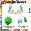24 Pack Running Hanging Swirls Running Spirals Running Hanging Decorations Ceiling Decor for Sports Fitness Birthday Party Decorations Running Party Supplies