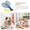 1:12 Miniature Tennis Racket and Ball Set Dollhouse Decoration Accessories 4pcs
