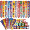 Kolewo4ever 144 Pieces Hero Slap Bracelet Hero Text Wristbands Hero Party Favors Slap Bracelets for Kids Boys Girls Snap Bracelets Hero Party Supplies