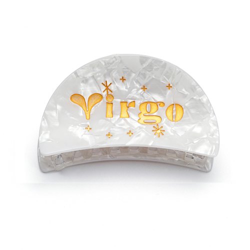 Virgo Zodiac Acrylic Claw Clip for Women, Zodiac Medium Hair Clips for Thick and Thin Hair, Astrology Non-slip Banana Hair Barrettes Clips Birthday Party Gift, Cute Horoscope Hair Accessory Supplies