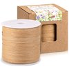 Whaline 229 Yards Raffia Paper Ribbon Christmas Kraft Craft Packing Paper Twine for Festival Gifts, DIY Decoration and Weaving, 1/4 inch Width