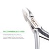 NGHIA Cuticle Nipper - D-04 JAW 14 | Stainless Steel | Durable and Sharp | Ergonomic Design | Grey Plated | Ideal for Salons and Home Use