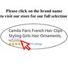 Camila Paris CP3594 French Hair Clip for Women Thick Hair for Long Curly Wavy Hair, Handmade Damier, Girls Hair Claw Clips, Styling Big Claw Clip for Thick Hair, Strong Hold Grip Made in France