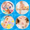 Waterproof Temporary Tattoos - 118pcs Groovy Fake Tattoo for Kids Swimming Party Supplies, Star Pool Sunglasses Summer Arts and Crafts for Boys or Girls 6 7 8 9 10 11 12 years old
