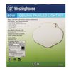 Westinghouse Lighting 7785300 LED Schoolhouse Indoor/Outdoor Ceiling Fan Light Kit, White Finish with White Opal Glass
