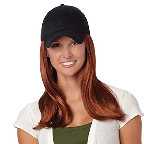 Henry Margu (Long Hat Black - Synthetic Baseball Cap Wig in 16H