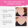 Hollywood Fashion Secrets Clear Bra Straps, 2 Pairs, Discreet And Comfortable Invisible Support