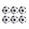CABAX Foosball Table Replacement Foosballs, 36mm Game Table Size Black and White Tabletop Soccer Balls - 6 Pack