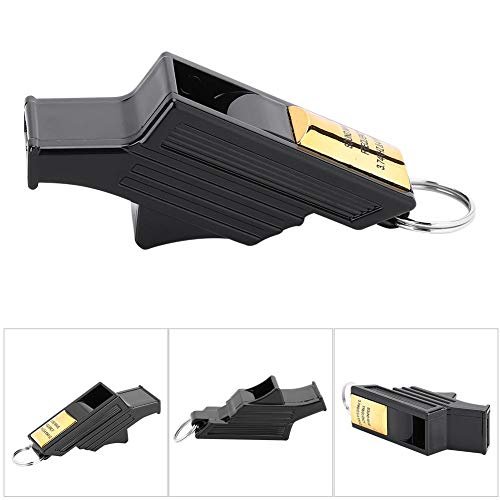 Dilwe Referee Whistle, Loud Whistle for Basketball, Football, Camping, Emergency Calling(Black&Gold)