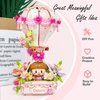 TENYEAH Hot Air Balloon with Flowers Cherry Blossom Mini Building Blocks Set, Brithdays Gifts for Girls Adults Women,Creative Building Toys for Kids 8-14+(790pcs)
