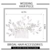 Bmirth Wedding Hair Comb Pearl Bride Headpieces Rhinestone Bridal Hair Jewelry Side Hair Accessories for Women and Girls