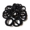 Darling Hair Accessories Hair Bands, Thick Elastic Cotton Stretch Hair Ties/Ponytail Rubber Bands, Black, Pack of 30