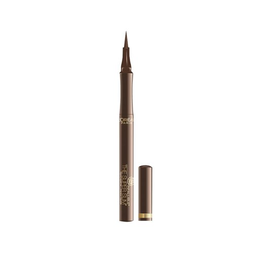 L'Oreal Paris Makeup Infallible Super Slim Long-Lasting Liquid Eyeliner, Ultra-Fine Felt Tip, Quick Drying Formula, Glides on Smoothly, Brown, 0.03 fl oz., 1 Count
