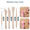 Clay Tools Kit, 25 PCS Polymer Clay Tools, Ceramics Clay Sculpting Tools Kits, Air Dry Clay Tool Set for Adults, Kids, Pottery Craft, Baking, Carving, Drawing, Dotting, Molding, Modeling, Shaping