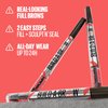 Maybelline Build-A-Brow 2-in-1 Brow Pen and Sealing Brow Gel, Eyebrow Makeup for Real-Looking, Fuller Eyebrows, Blonde, 1 Count