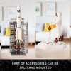 Wbzle Space Explorer Toy Kit, Space Toys Set with Astronaut Figure, Double Satellite, Pointy Rockets and Launch Towers, Space Scooter, Astronaut Exploration Gift for Exploring Boys and Girls