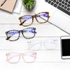 5 Pack Blue Light Blocking Reading Glasses Fashion Square Computer Readers for Women Men, Anti UV Ray Nerd Eyeglasses (5 Mix, 2.5)