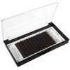 Scala Thickness 0.10mm C Curl Light Brown/Dark Brown/Black-Brown False lashes Individual Eyelash Extension Natural False Eyelashes (11mm, Black Brown)