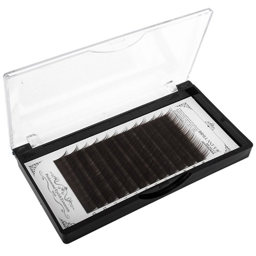 Scala Thickness 0.10mm C Curl Light Brown/Dark Brown/Black-Brown False lashes Individual Eyelash Extension Natural False Eyelashes (11mm, Black Brown)