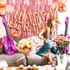 31 PCS Singer Birthday Decorations Happy Birth-Tay Balloons Singer Birthday Balloons Glitter Purple Happy Birth-Tay Decorations for Girl Boys Birthday Party