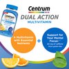 Centrum MultiGummies Multi+ Dual Action Mental Focus Adult Multivitamin with Caffeine from Green Tea, Supports Mental Focus, Attention and Alertness, Lemon/Orange Flavors - 90 Count