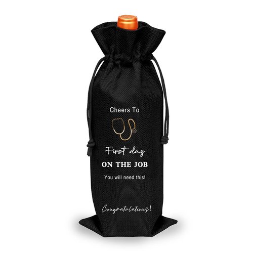 Toctose Graduation Gift for Nursing Milestones, Wine Bag for Nursing Milestones, Suitable for Graduation Gifts for Her, Him, Son, Daughter, Friend/GDWB020