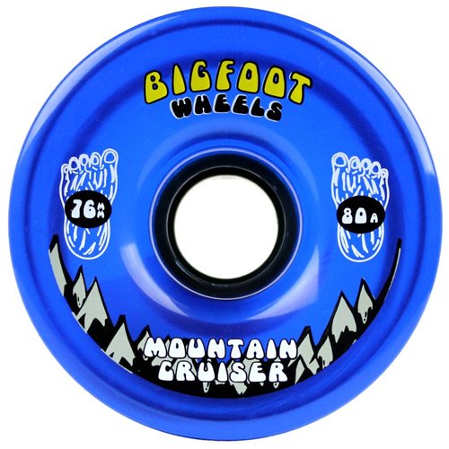 Bigfoot Longboard Wheels 76mm 80A SHR Mountain Cruisers Translucent Blue