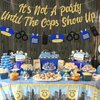 Police Banner Party Until The Cops Shown Up Banner- Police Party Decorations Banner, Glitter Gold Police Banner Garland for Police Theme Party, Retirement Party
