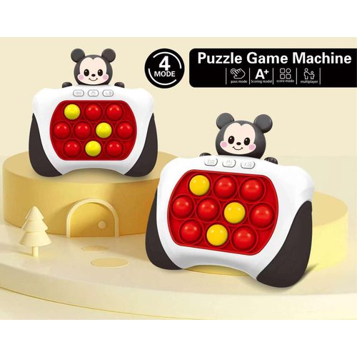 Pop Fidget Toys Fast Push Game for Kids Adults, Handheld Fast Puzzle Game Machine, Relief Toy Party Favors Toy, Kids Gifts(Mouse)